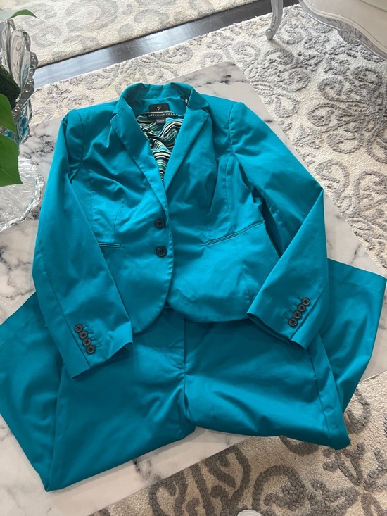 Worthington Jackets & Blazers - 3 piece Teal Women's  Blazer & Pant Set with top